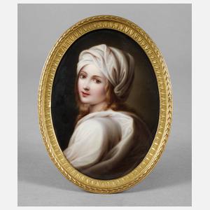 Porzellanbildplatte der Beatrice Cenci