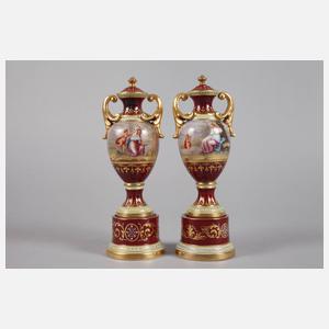 Thüringen Paar Amphorenvasen