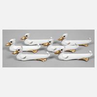 Göbel sechs Messerbänkchen Art Déco111