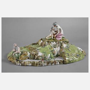 Passau großer Jugendstil Tafelaufsatz