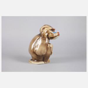 Hutschenreuther Affenplastik Mandrill