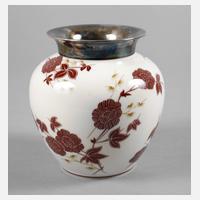 Hutschenreuther Art Déco Vase mit Silbermontierung111