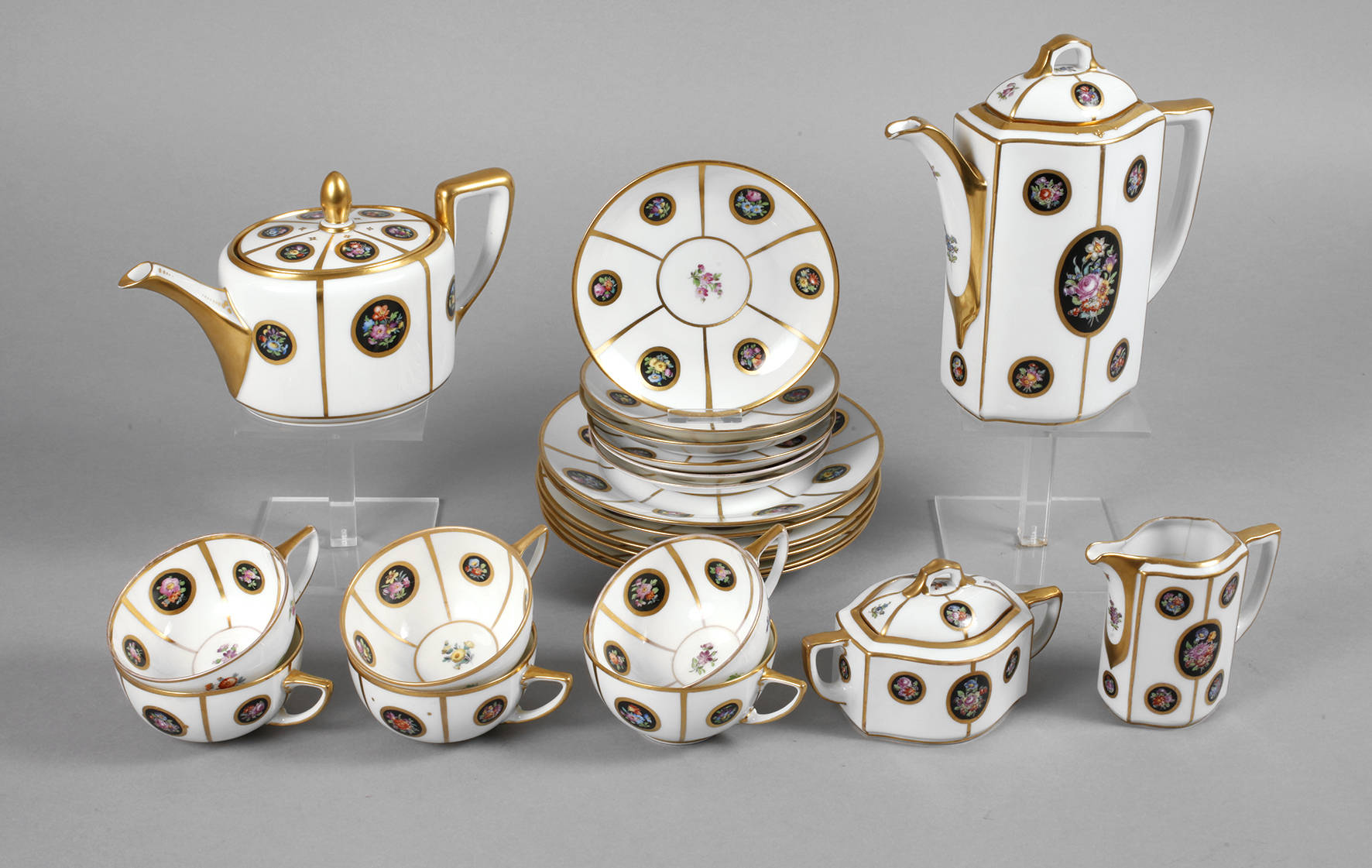 Jugendstilservice Handmalerei Dresden