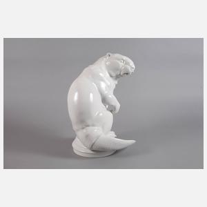 KPM Berlin Porzellanfigur Biber Max Esser