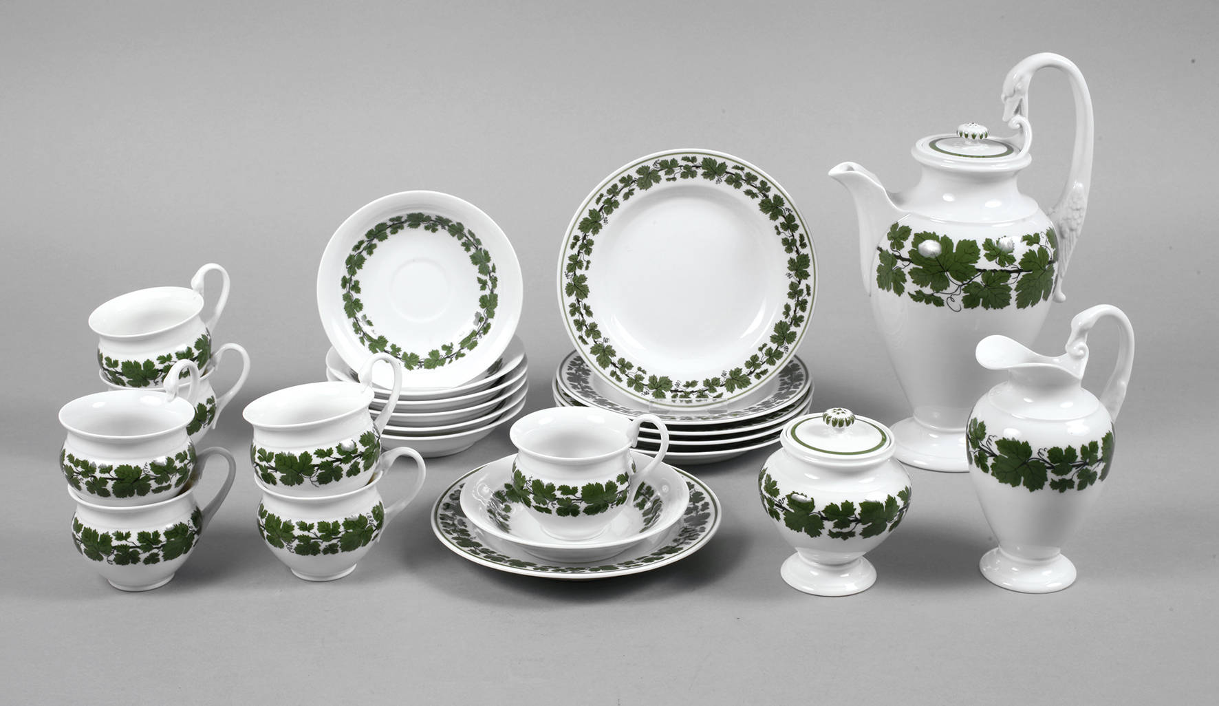 Meissen Kaffeeservice Weinlaub