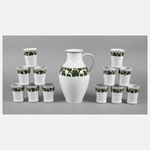 Meissen Trinkset Weinlaubdekor