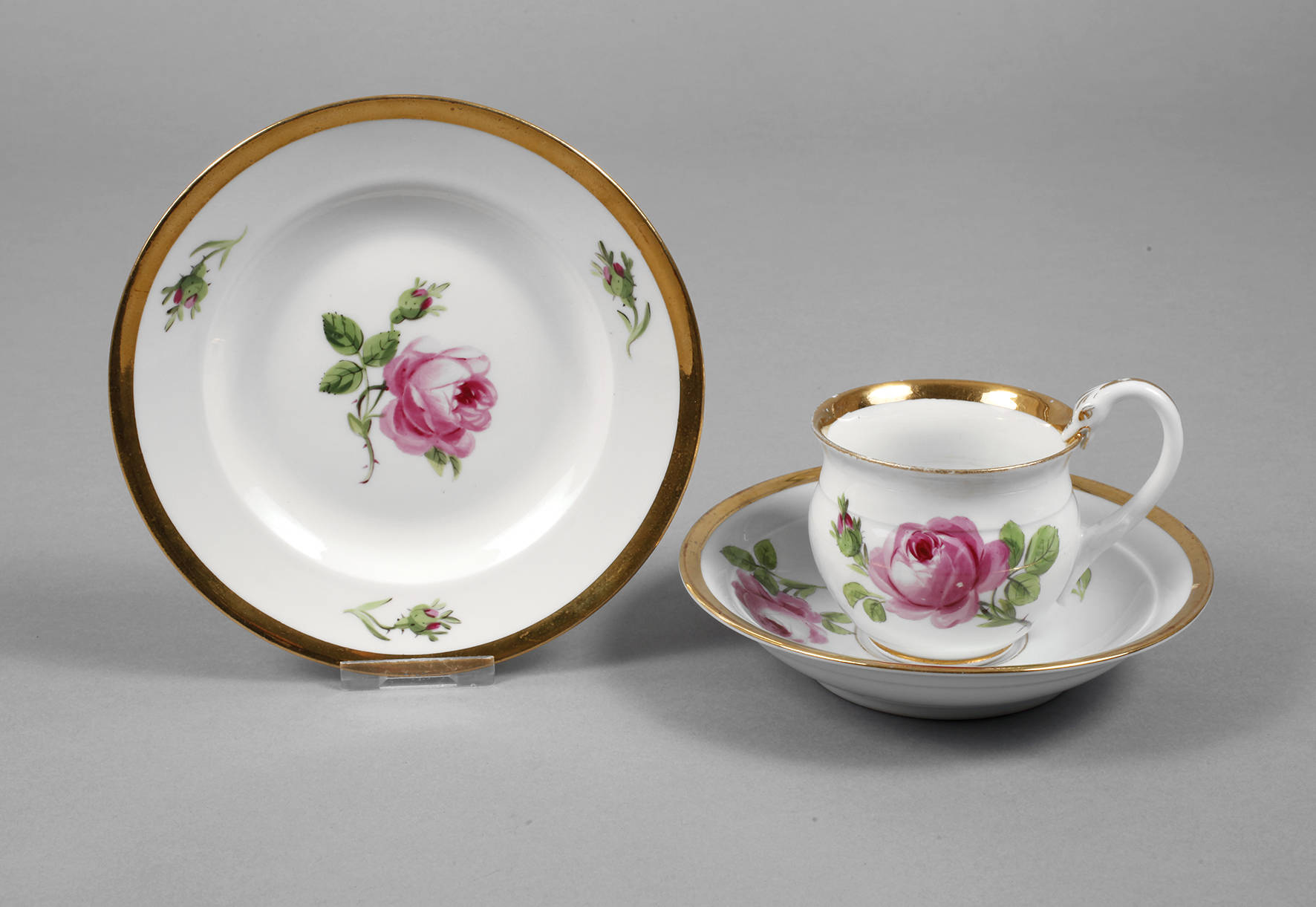 Meissen Gedeck Rote Rose