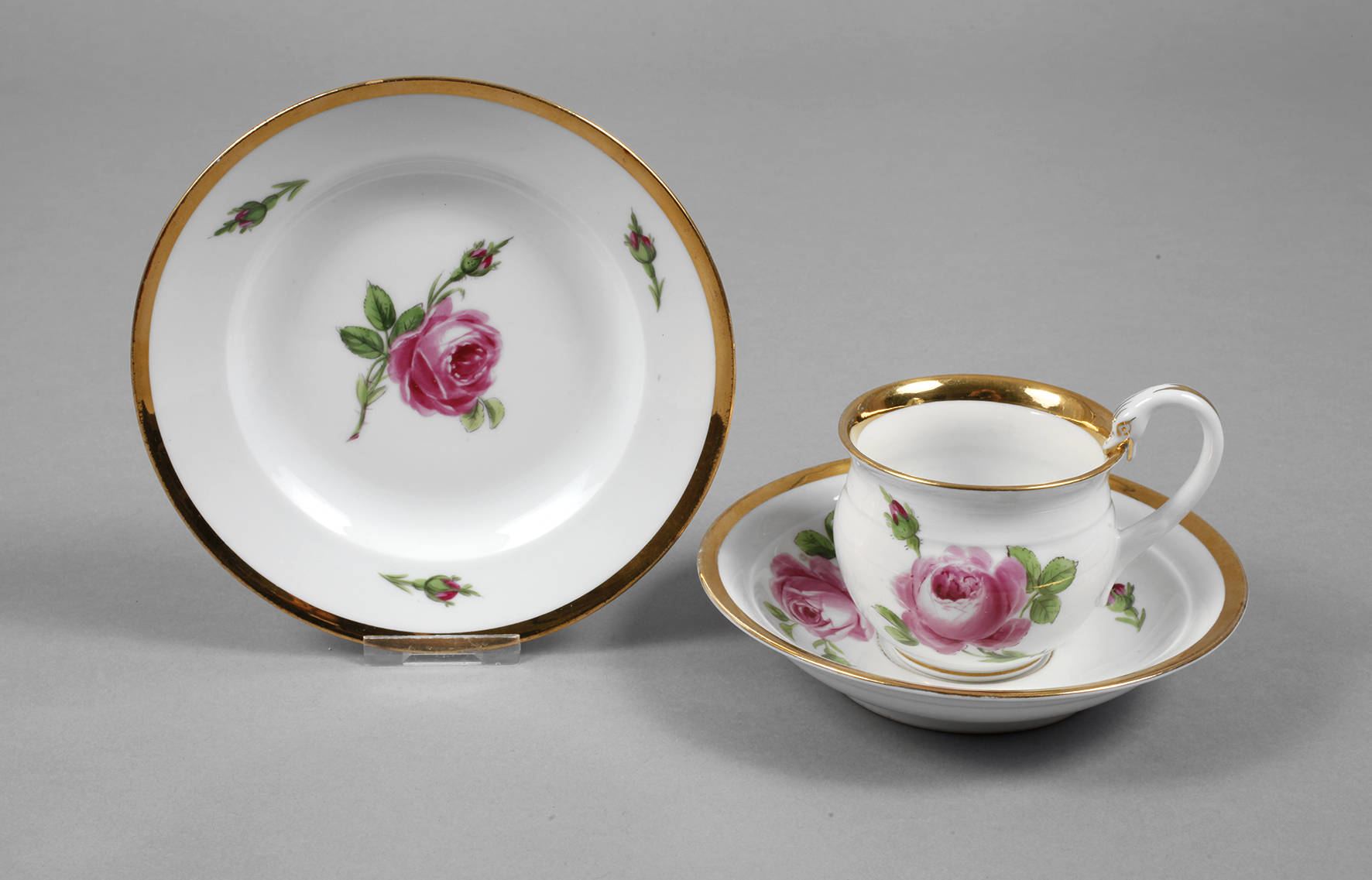 Meissen Gedeck Rote Rose