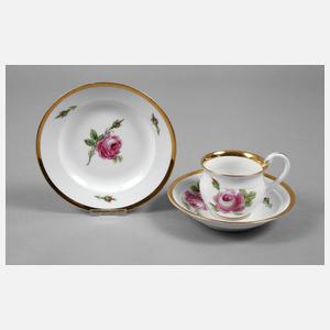 Meissen Gedeck Rote Rose