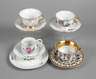 Meissen ein Gedeck und drei Sammeltassen