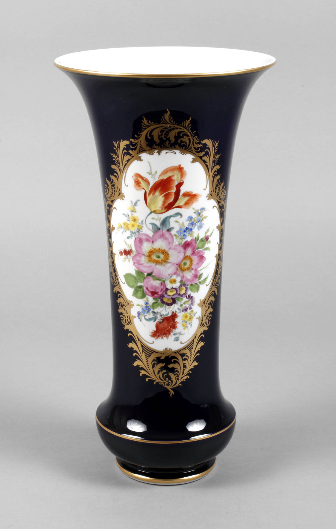 Meissen große Vase kobalt