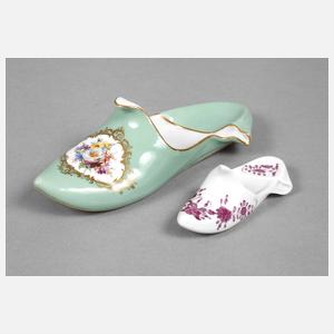 Meissen zwei Pantoffeln