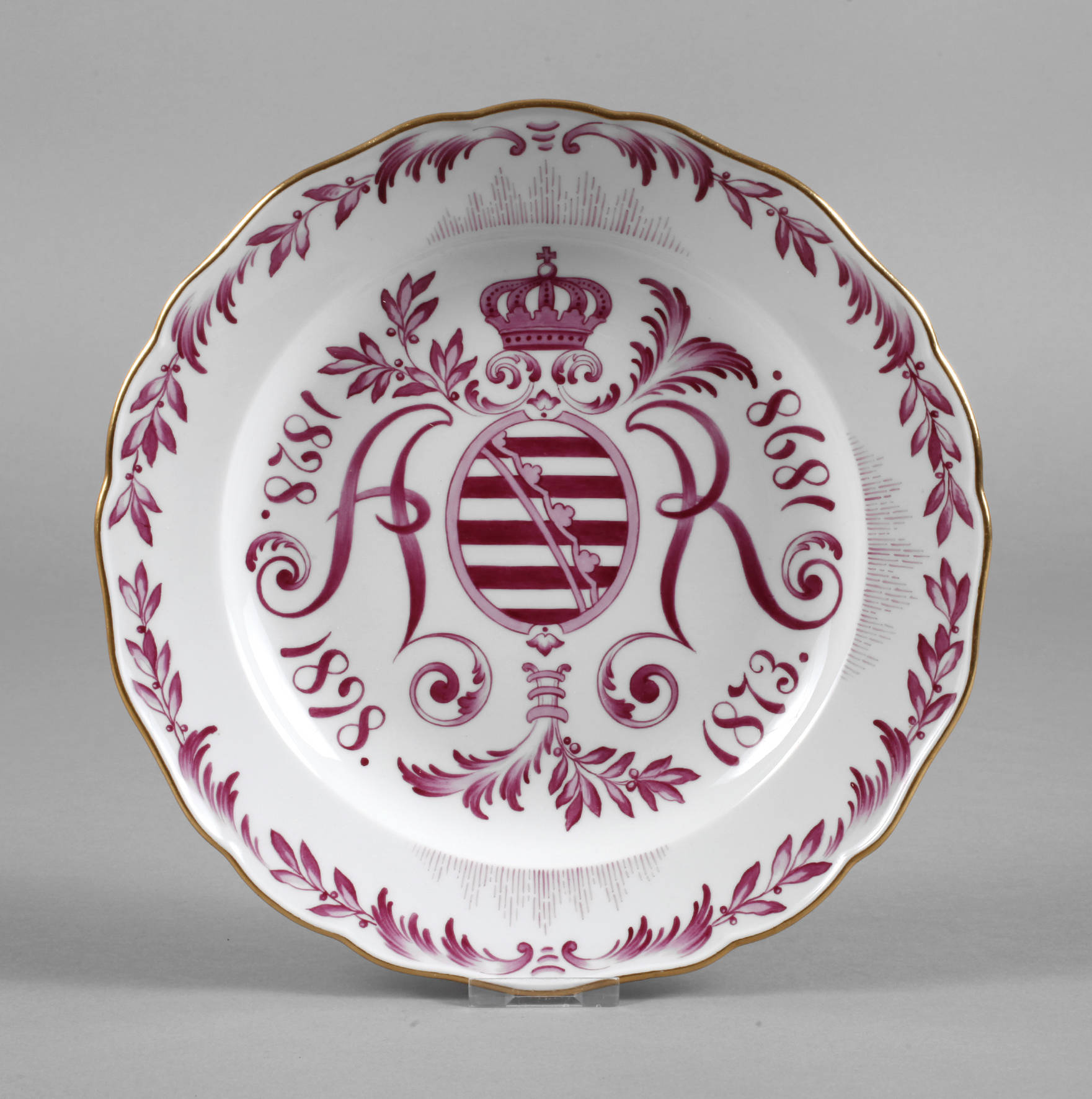Meissen Reservistenteller 1898