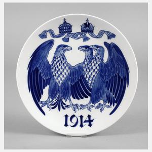 Meissen Reservistenteller 1914
