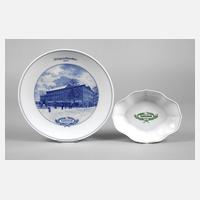 Meissen Schale und Teller Sachsenbank111