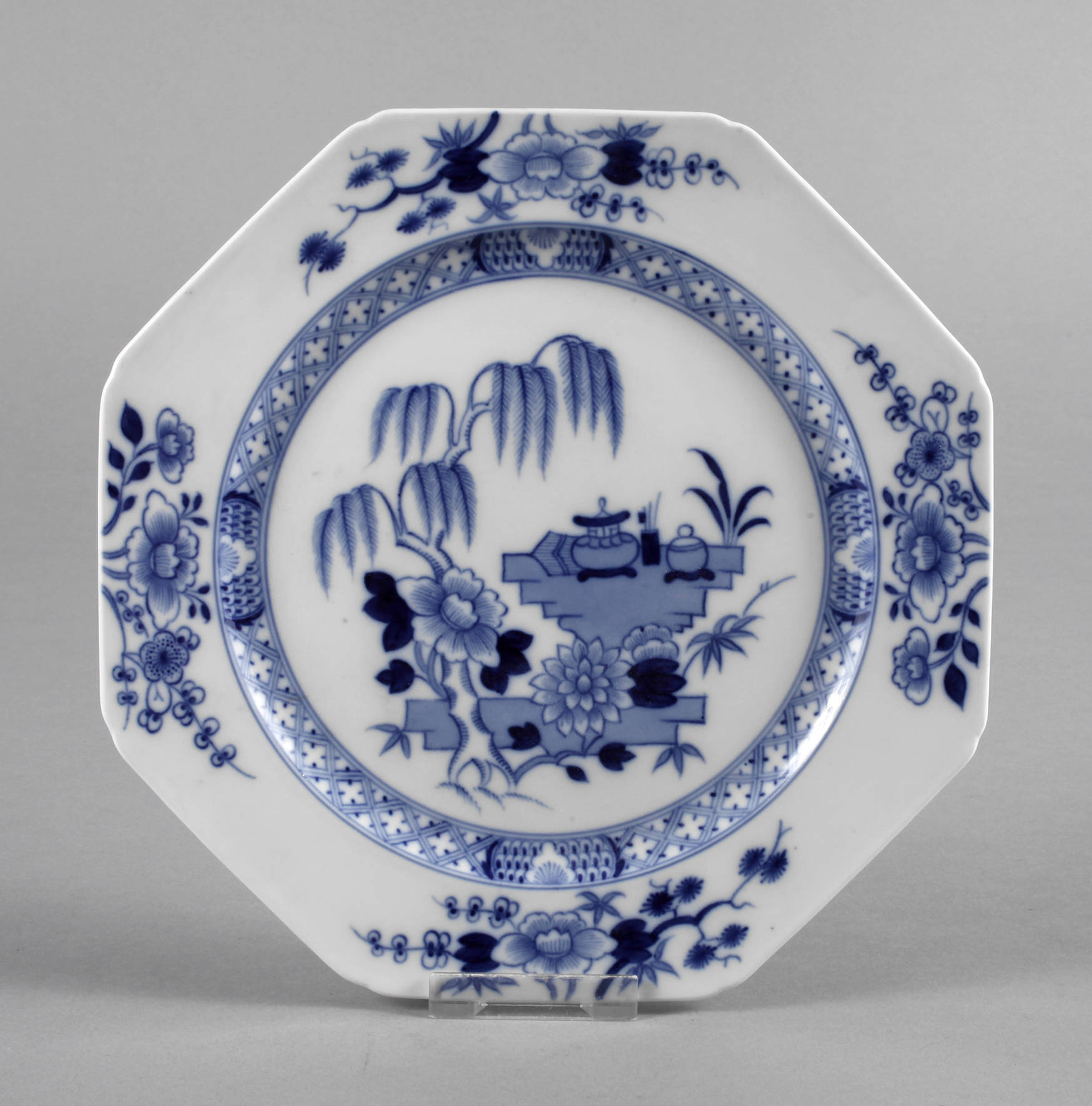 Meissen  Teller chinesische Blaumalerei