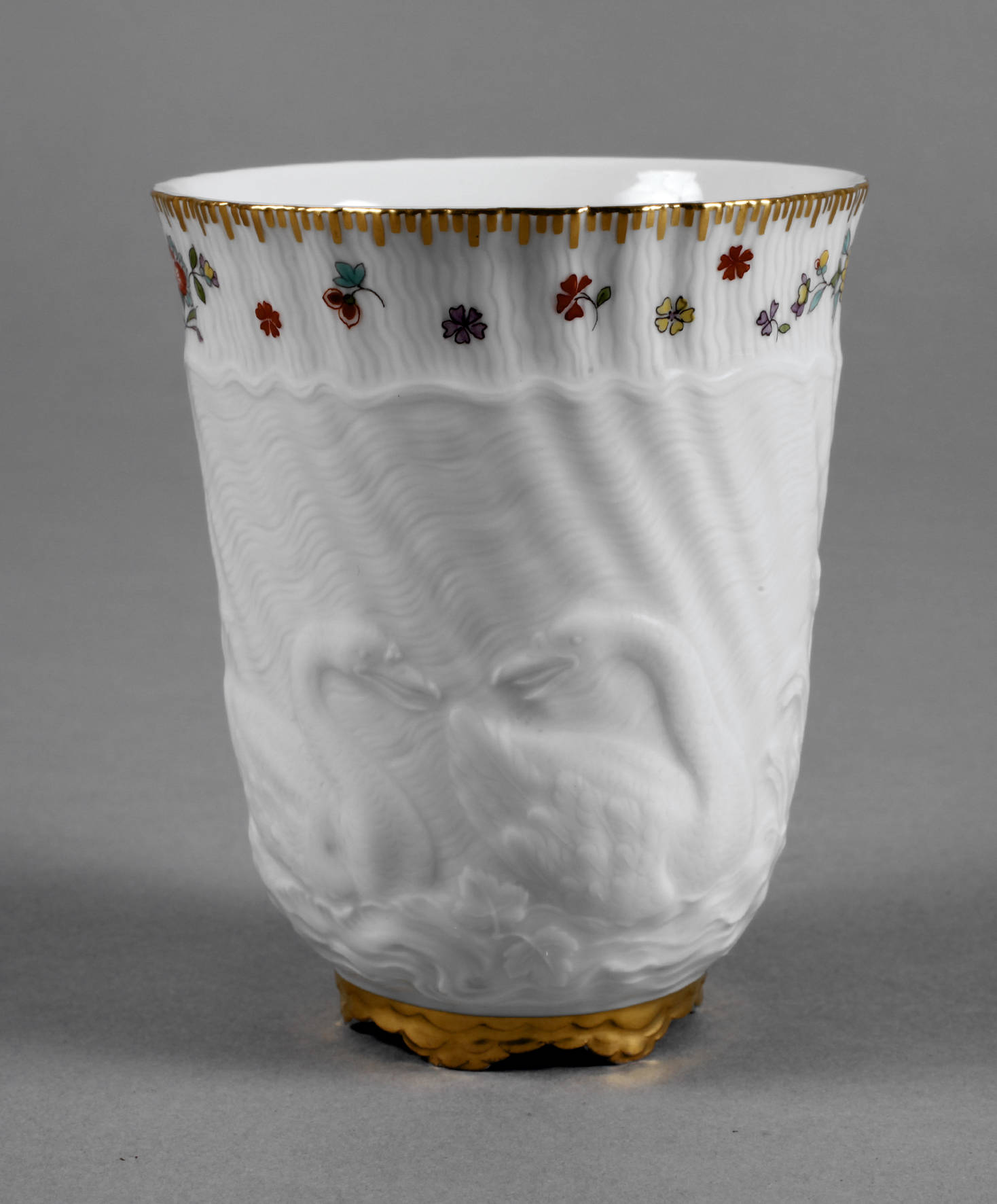 Meissen Becher passend zum Schwanenservice