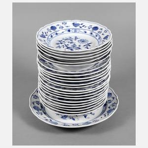 Meissen Teichert Konvolut Teller Zwiebelmuster