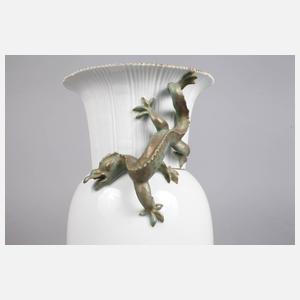 Meissen Teichert Vase mit Drachenhenkeln