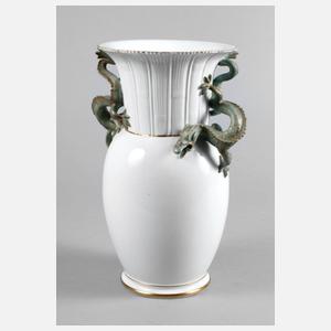 Meissen Teichert Vase mit Drachenhenkeln