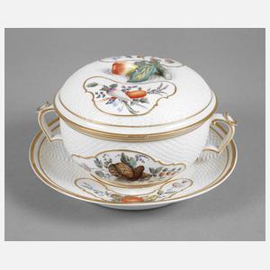 Nymphenburg Deckelterrine mit Presentoire