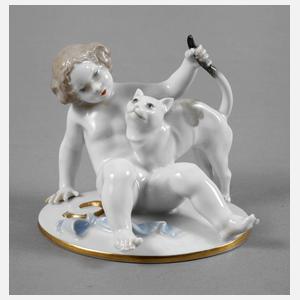 Rosenthal Putto mit Katze