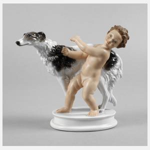 Rosenthal Putto mit Windhund