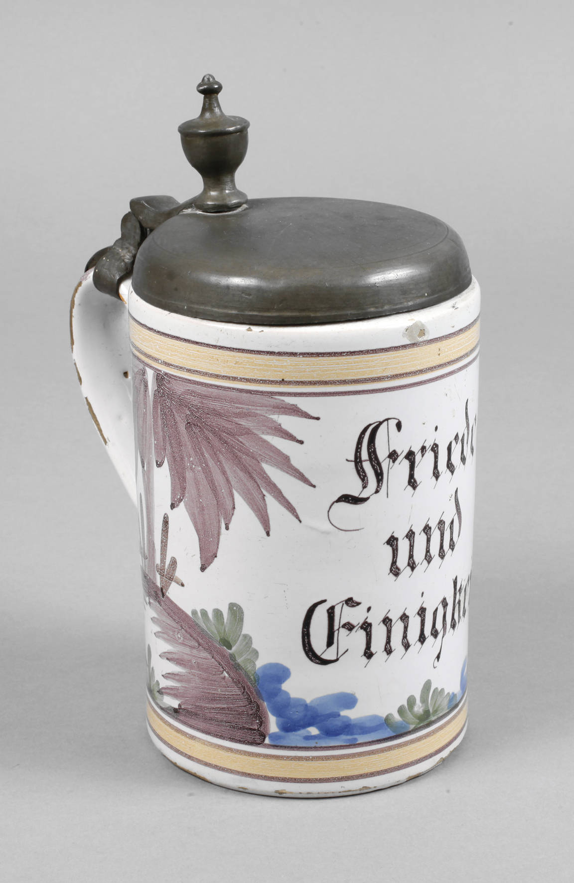 Hannoversch Mündner Fayence Walzenkrug