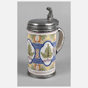 Magdeburger Pilaster Fayencewalzenkrug