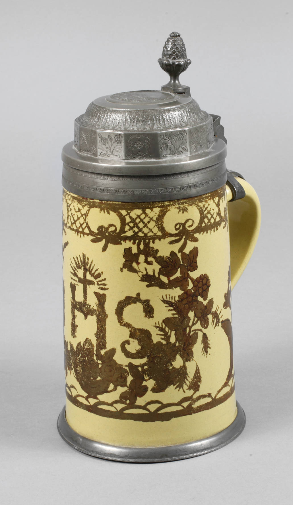 Schrezheimer Fayence Walzenkrug