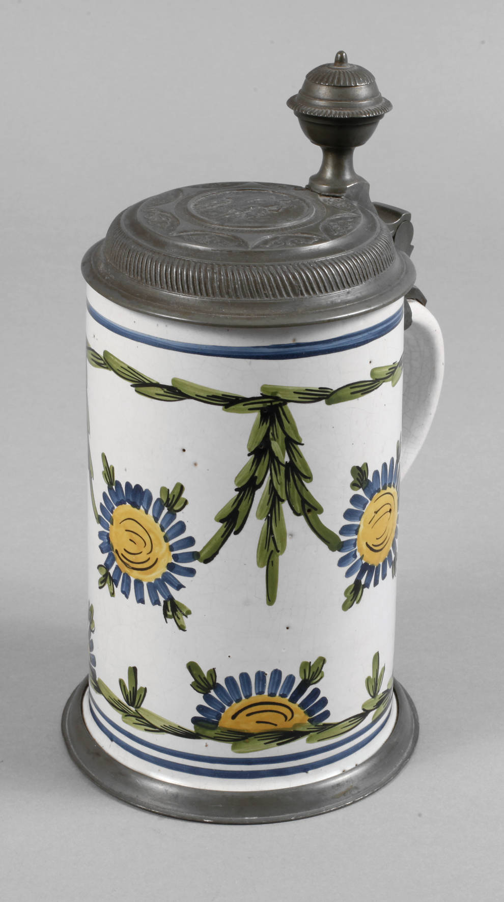 Schrezheimer Fayence Walzenkrug