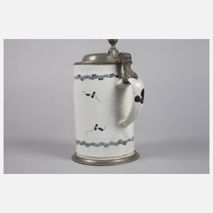 Schrezheimer Fayence Walzenkrug