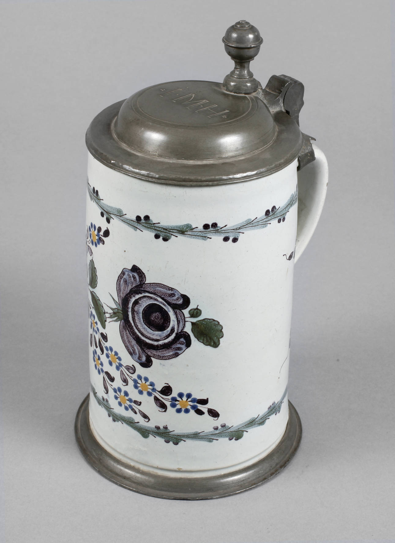 Schrezheimer Fayence Walzenkrug