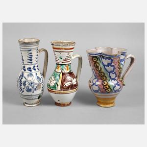 Drei volkstümliche Töpferarbeiten Siebenbürgen