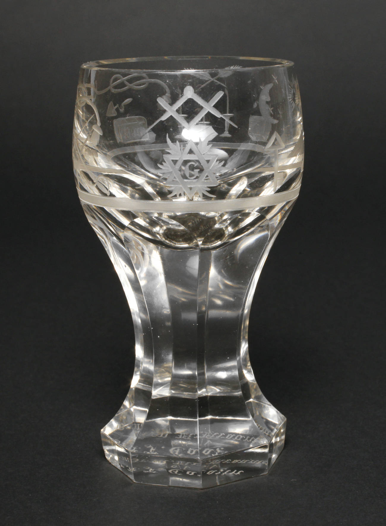 Freimaurer Glas