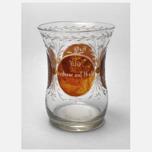 Biedermeier Becher Glaube - Hoffe - Liebe