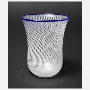 Fadenglas mit Blaurand