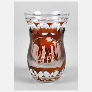 Ranftbecher mit Soldatenmotiv