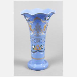 Historismusvase mit Emailmalerei