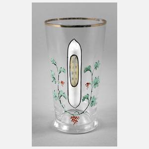 Bierglas mit eingebautem Thermometer