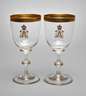 Paar Wappengläser aus Adelsbesitz