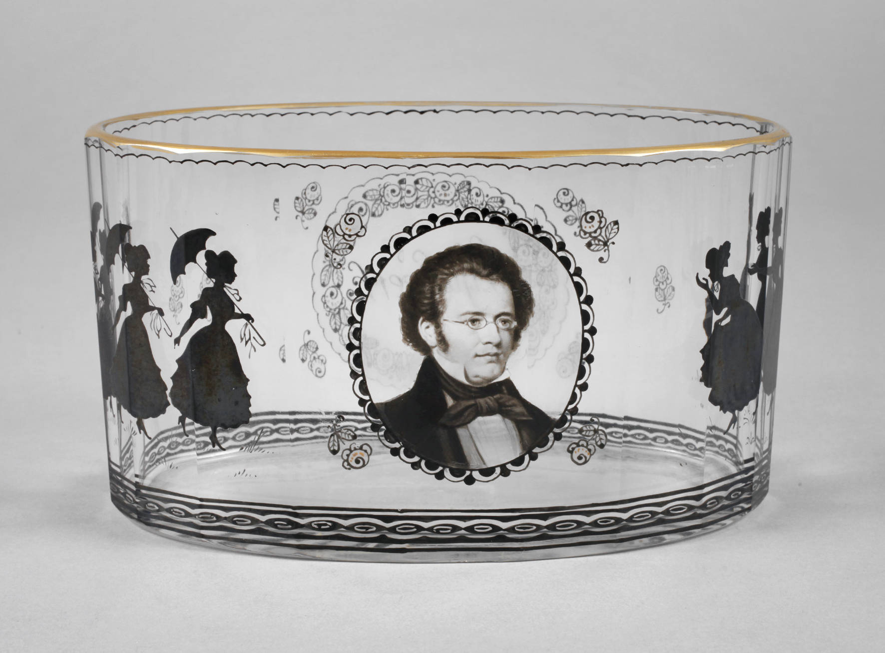 Steinschönau Schale Franz Schuberth