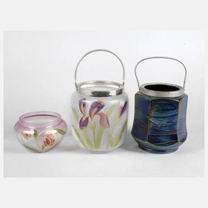 Drei Jugendstil Dosen