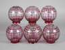 Sechs kugelige Lampenschirme