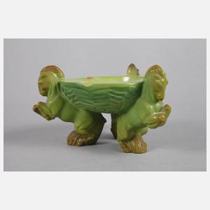 Gablonz Vase und Ascheschale