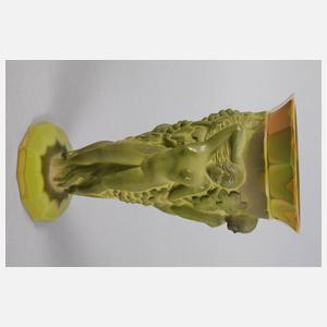 Gablonz Vase und Ascheschale