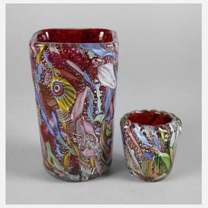 Murano zwei Vasen Dino Martens