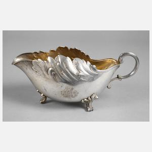Silber Sauciere aus Adelsbesitz