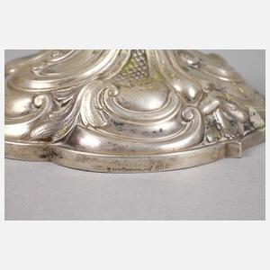 Sillber Paar Historismusleuchter Vietor