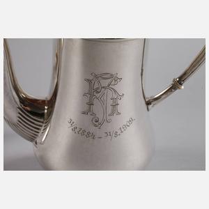 Mokkakernstück Silber